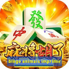 bingo animais imprimir